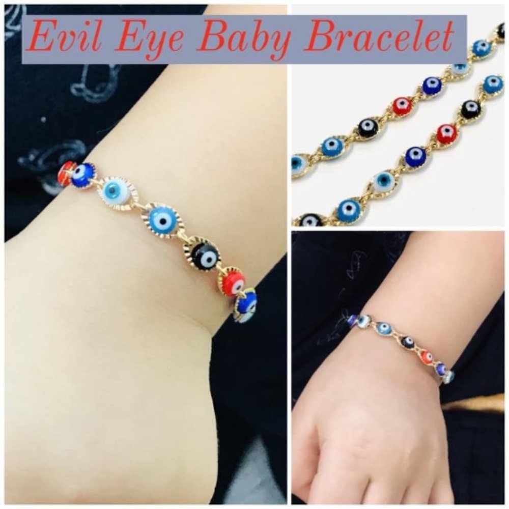 Evil Eye Baby Bracelet, Pulsera Mal de Ojo Niño(a)